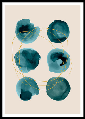 Poster - Green Circles