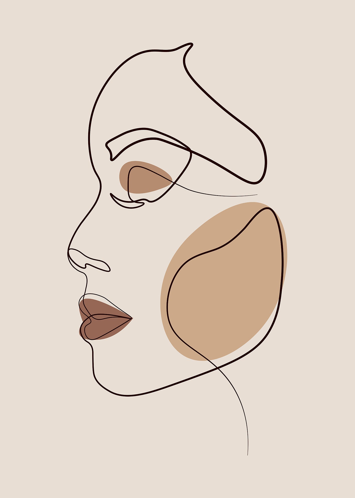Canvastavla - One Line Profile