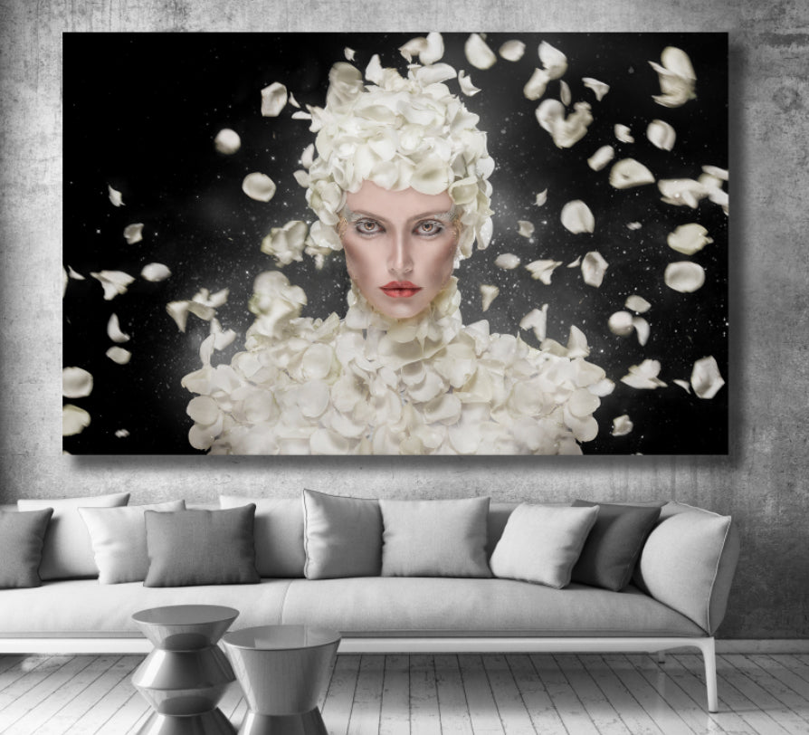 Ljuddämpande tavla - Tavla White Rose