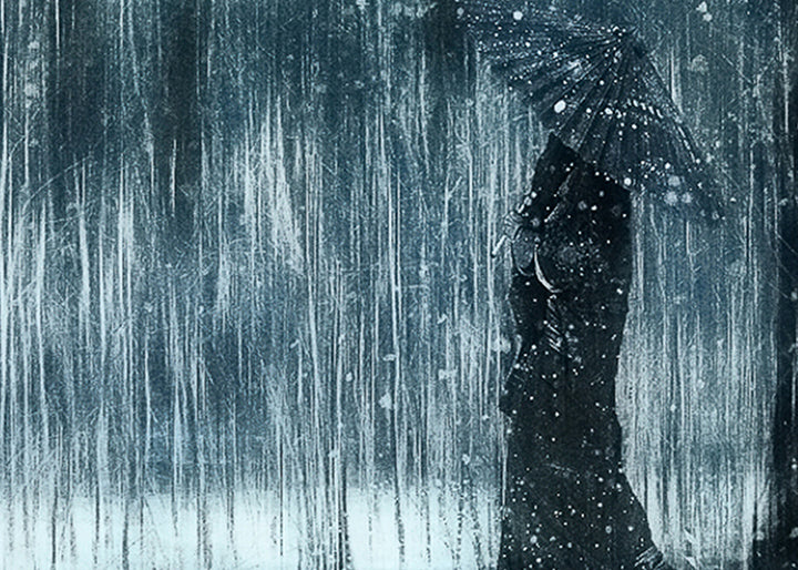 Ljuddämpande tavla - Rain