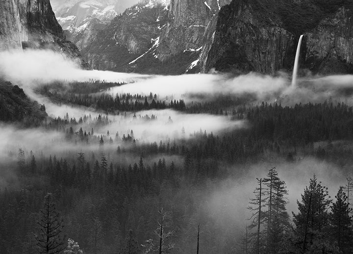 Ljuddämpande tavla - Foggy Mountains