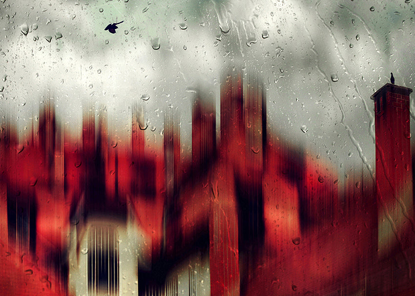 Ljuddämpande tavla - Rain City