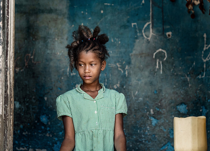 Ljuddämpande tavla - Sao Tome girl