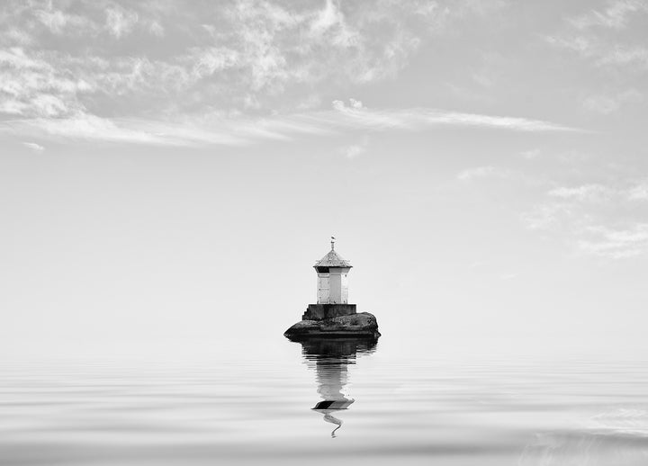 Ljuddämpande tavla - Lighthouse In Mist