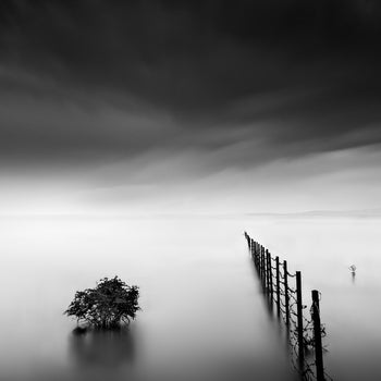 Ljuddämpande tavla - Fence in the Lake