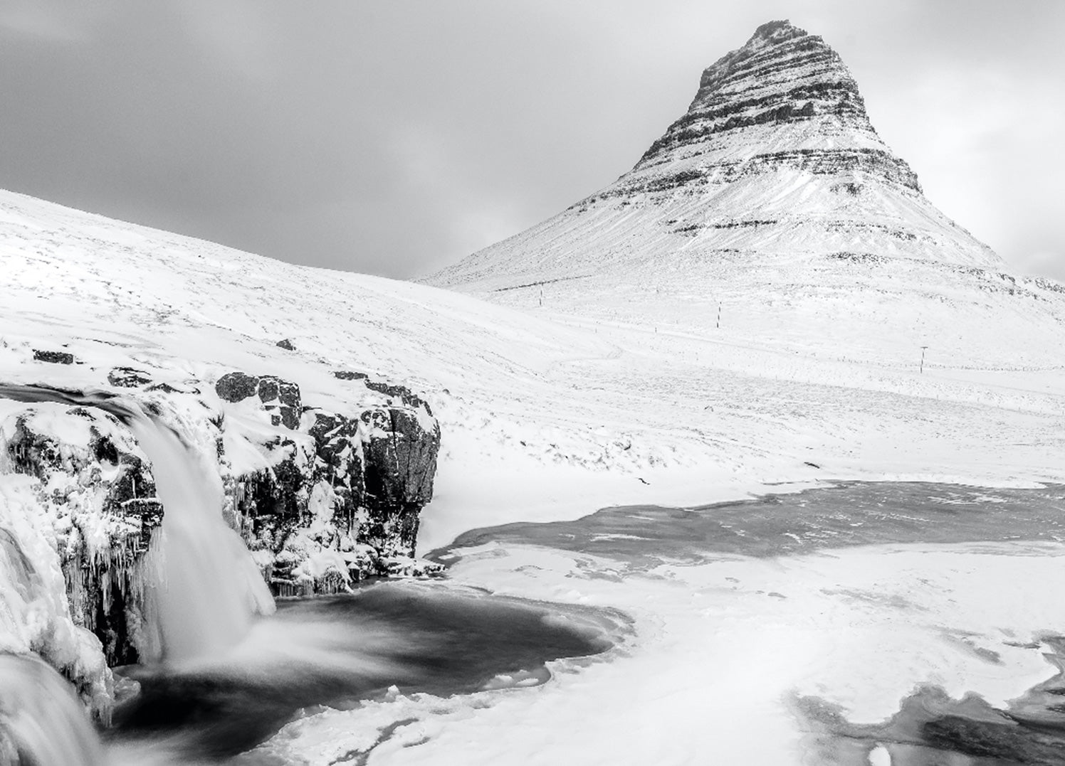 Ljuddämpande tavla - Snowy Top