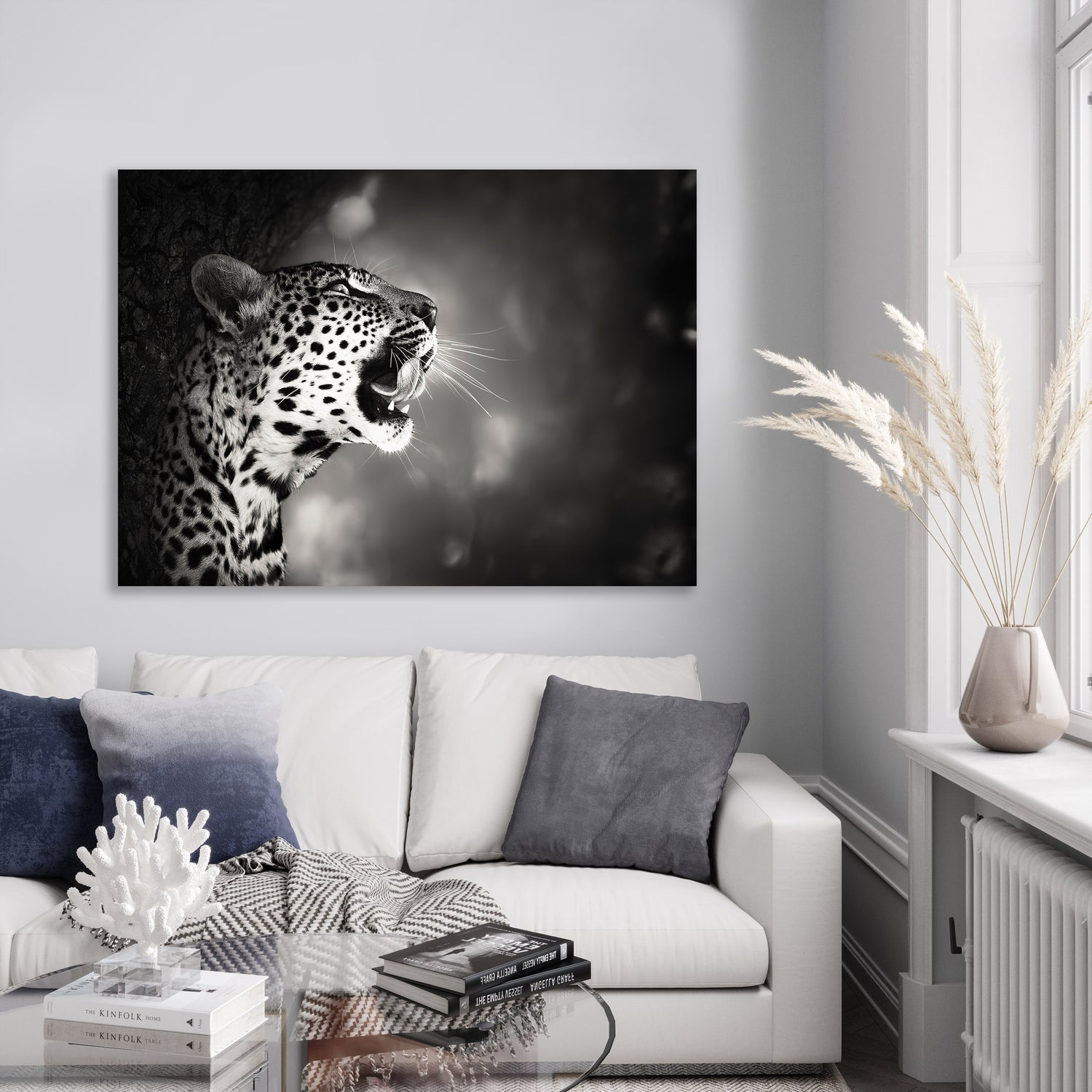 Ljuddämpande tavla - Hunting - Leopard