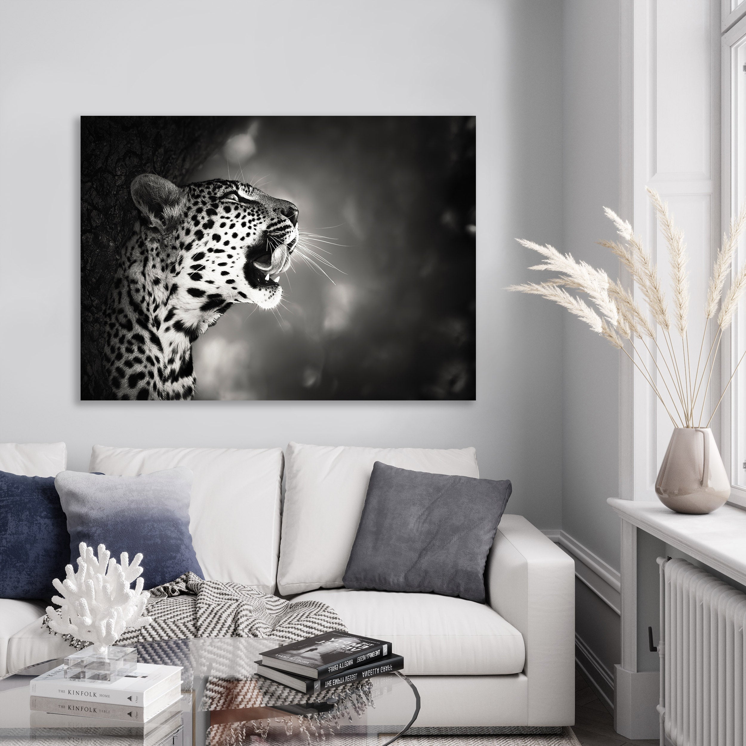 Ljuddämpande tavla - Hunting - Leopard