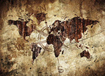 Ljuddämpande tavla - The world map