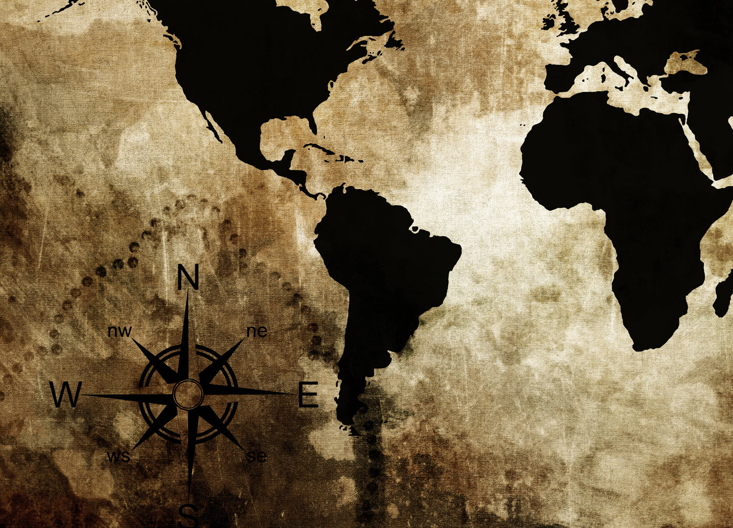 Ljuddämpande tavla - The world map
