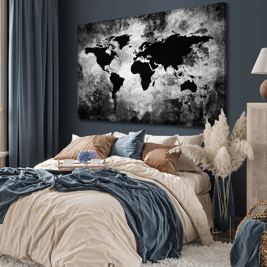 Ljuddämpande tavla - The world map på Världskartan
