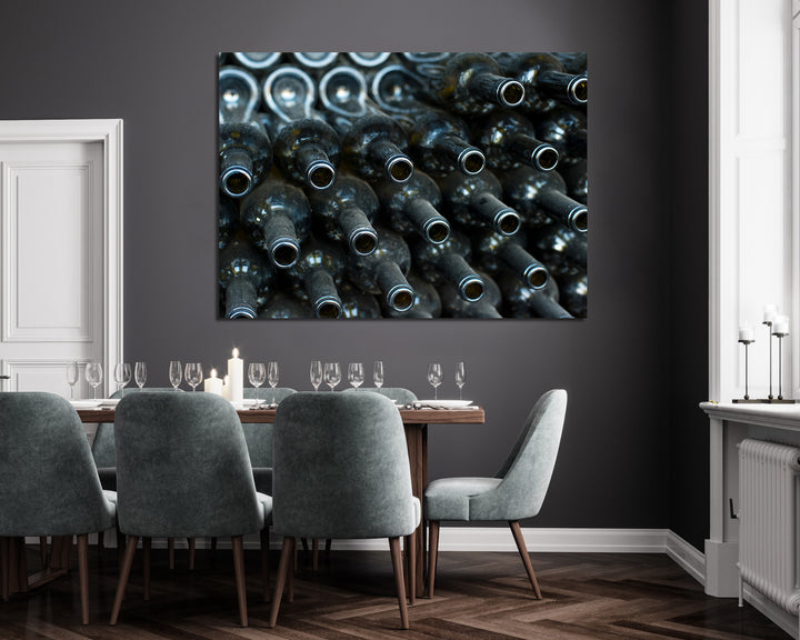 Ljuddämpande tavla - Vin flaskor