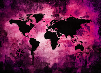 Ljuddämpande tavla - The world map