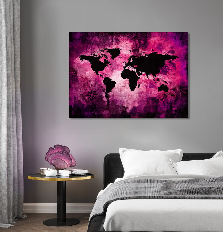 Ljuddämpande tavla - The world map