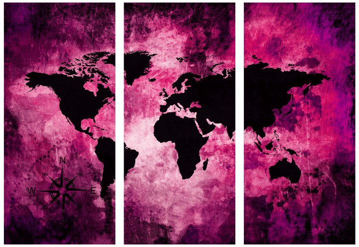 Ljuddämpande tavla - The world map