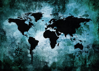 Ljuddämpande tavla - The world map - Tavla av världskartan
