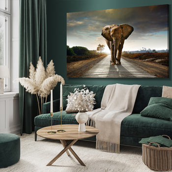 Ljuddämpande tavla - The way - Elefant
