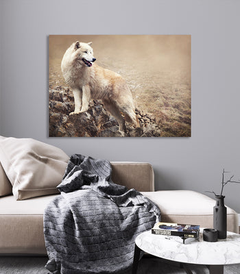 Ljuddämpande tavla - Varg
