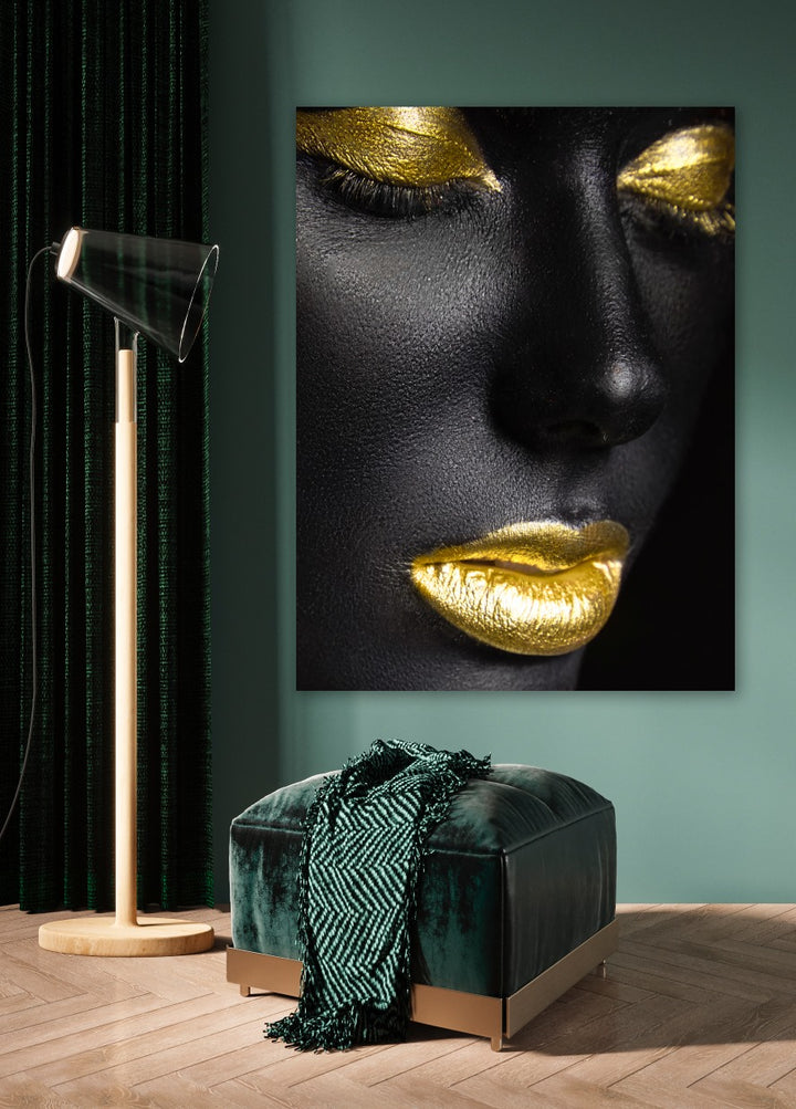 Ljuddämpande tavla - Black & Gold