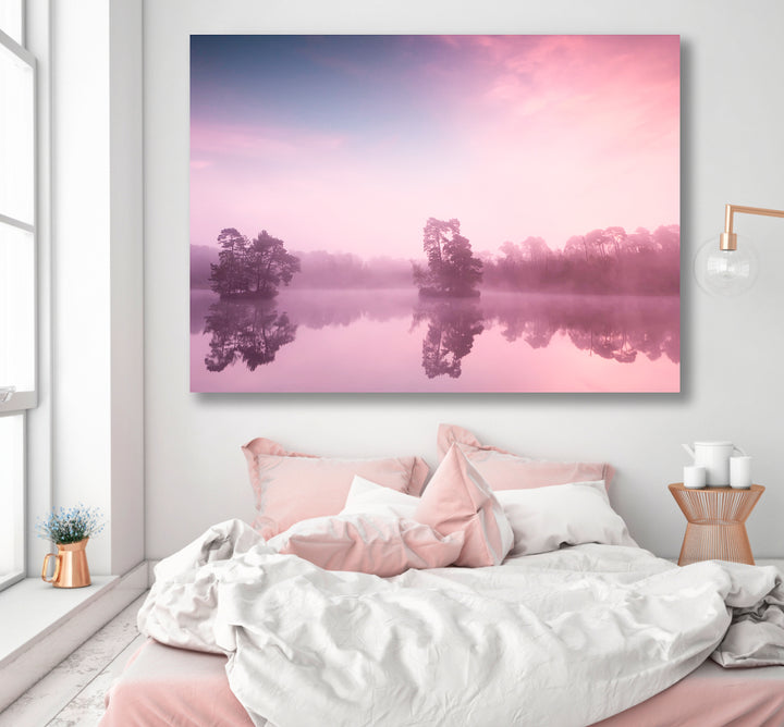 Ljuddämpande tavla - Rosa Gryning