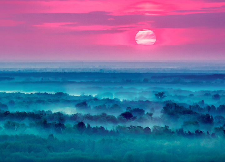 Ljuddämpande tavla - Foggy Hills