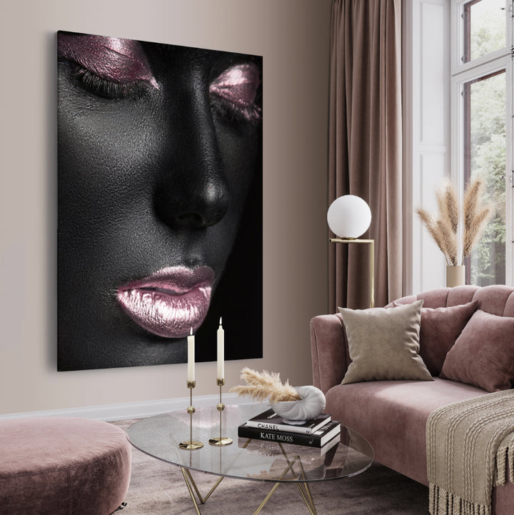 Ljuddämpande tavla - Black & Pink