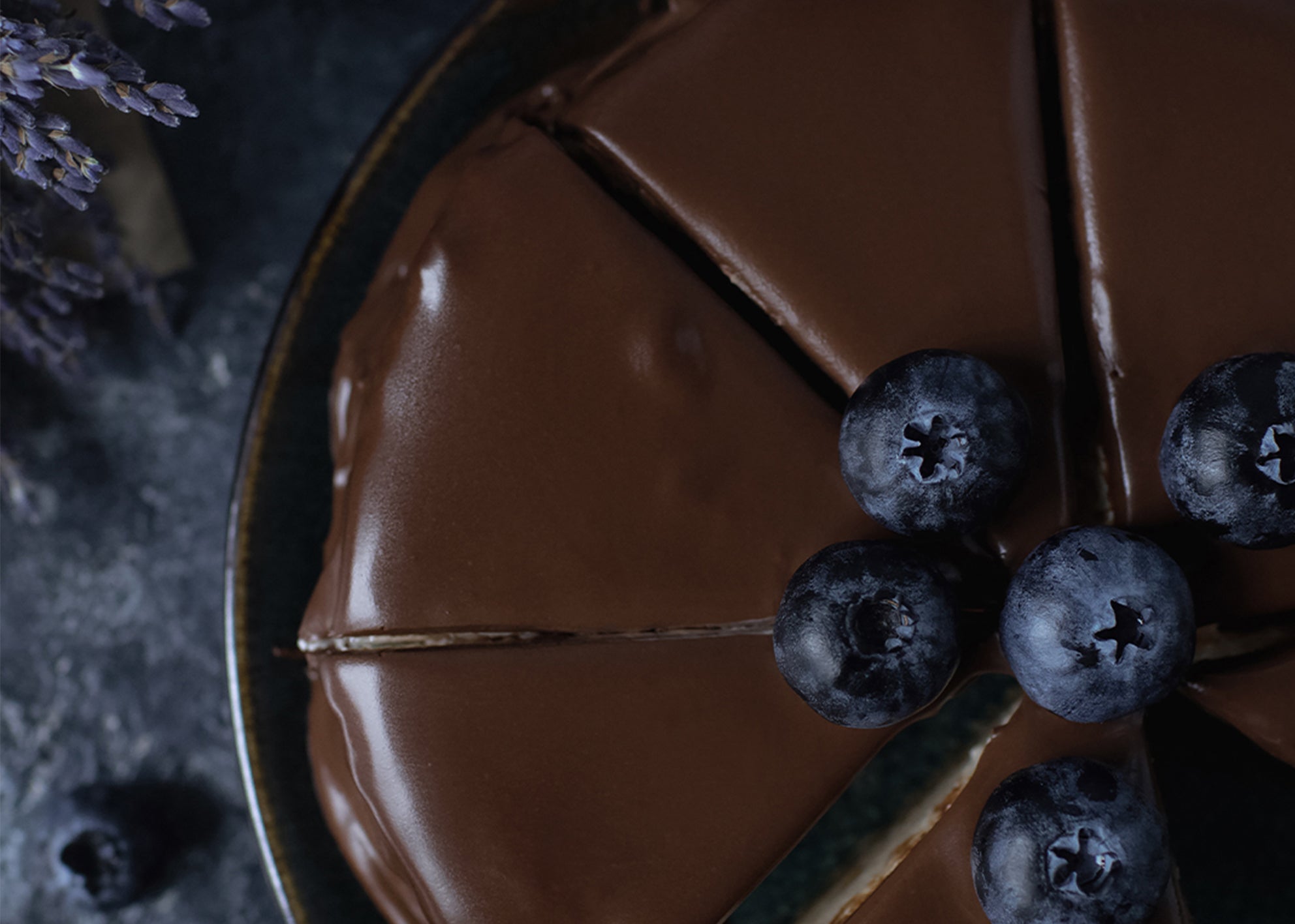Ljuddämpande tavla - Blueberry Cheesecake
