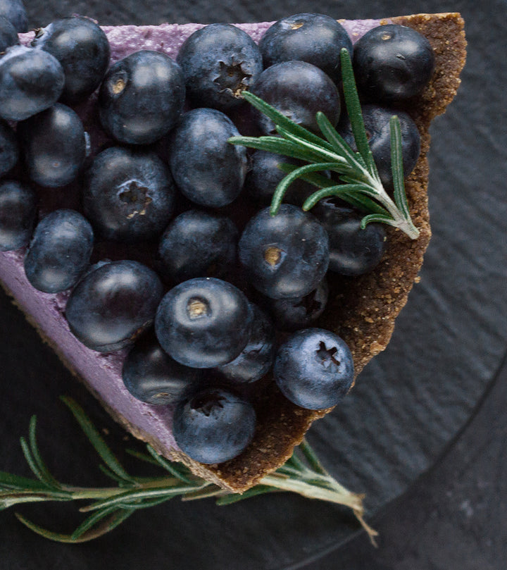 Ljuddämpande tavla - Blueberry vegan cheesecake
