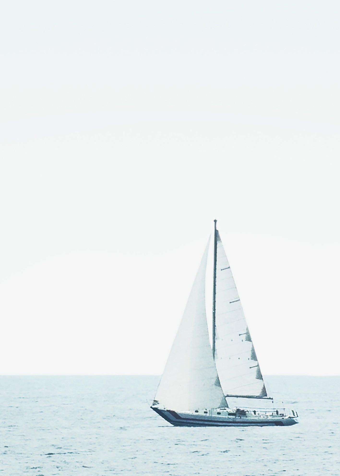 Ljuddämpande tavla - Sailing in Blue