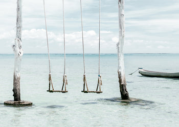 Ljuddämpande tavla - Beach Swing