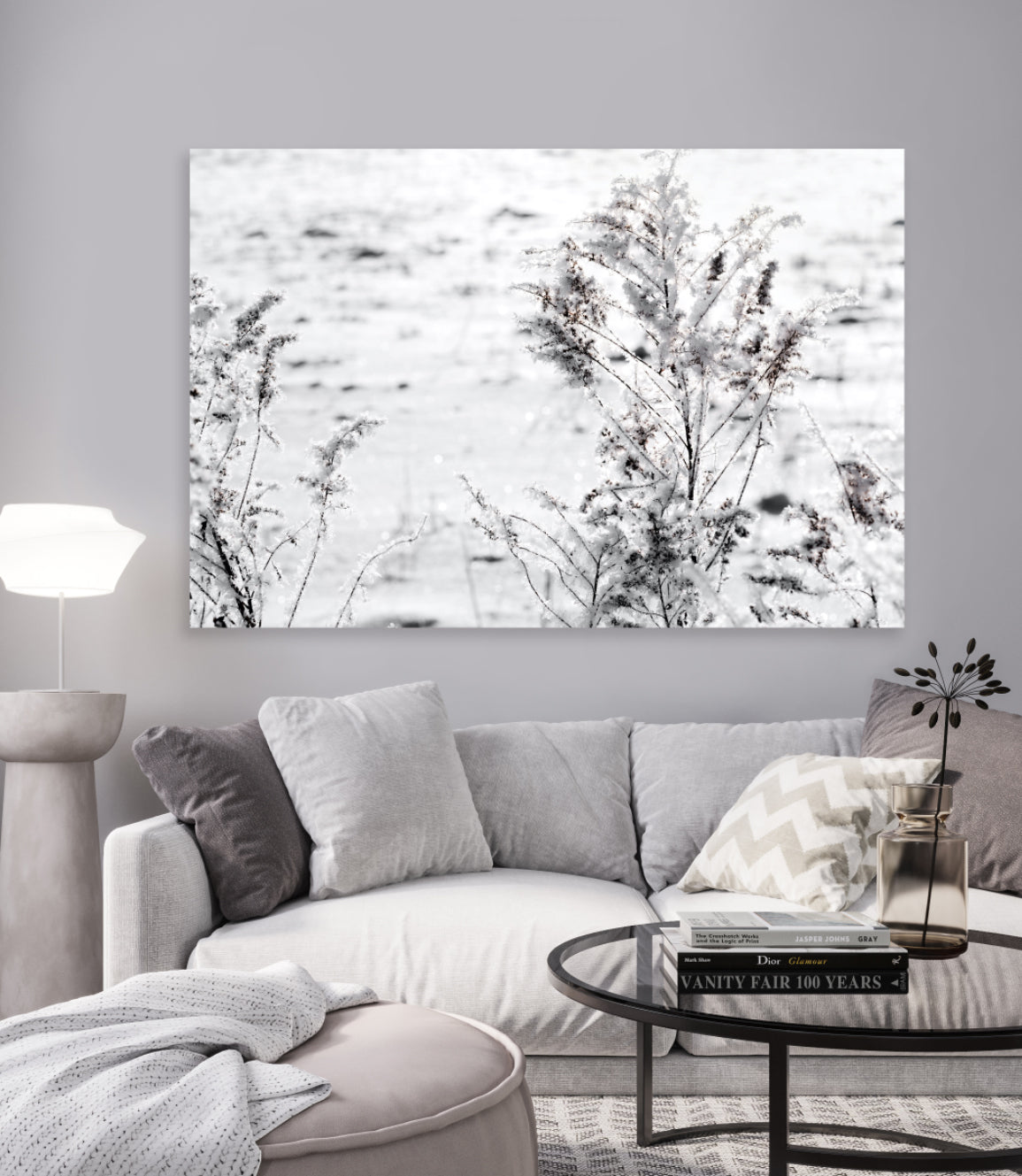 Ljuddämpande tavla - Snow Garden