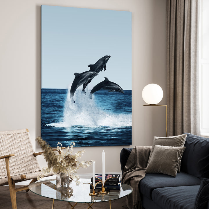 Ljuddämpande tavla - Dolphins