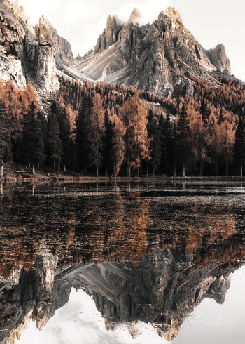 Ljuddämpande tavla - Alps in Autumn