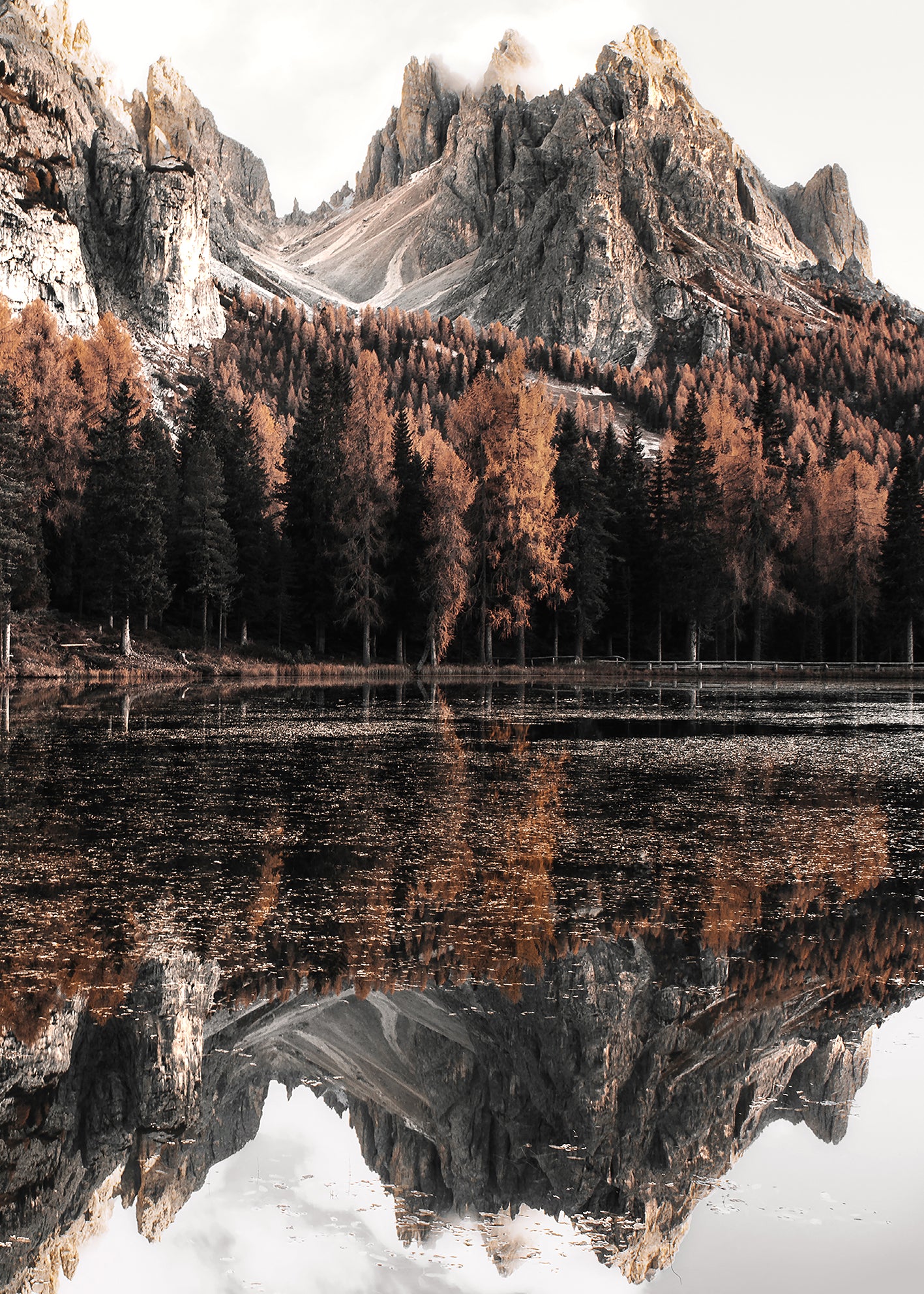 Ljuddämpande tavla - Alps in Autumn