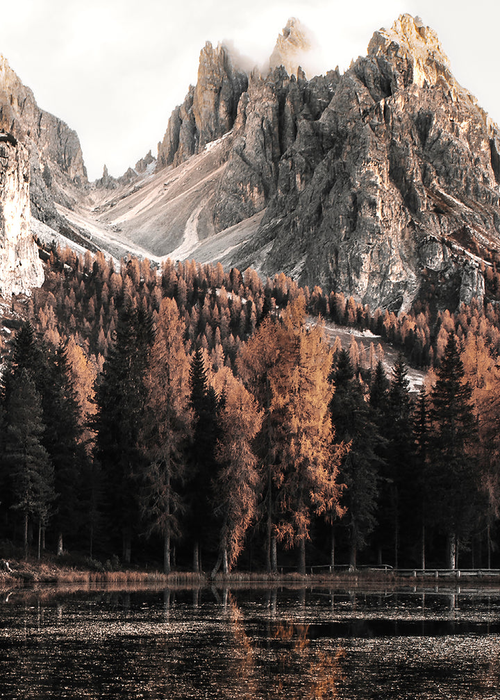 Ljuddämpande tavla - Alps in Autumn