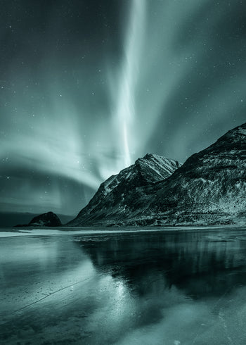 Ljuddämpande tavla - Lights under Mountains