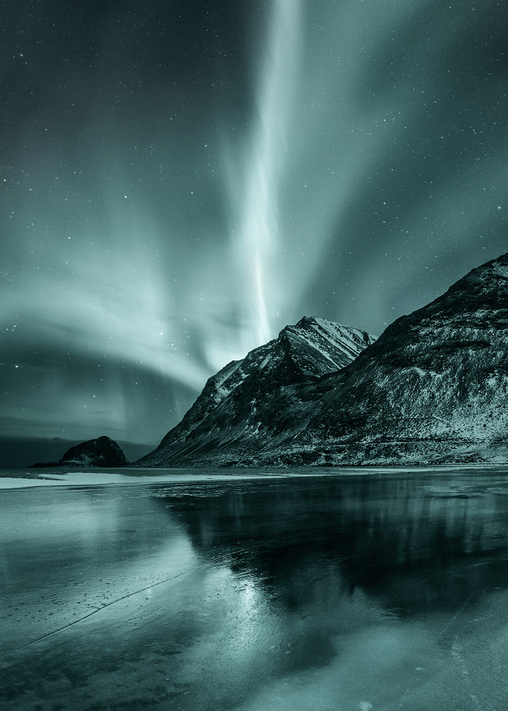 Ljuddämpande tavla - Lights under Mountains