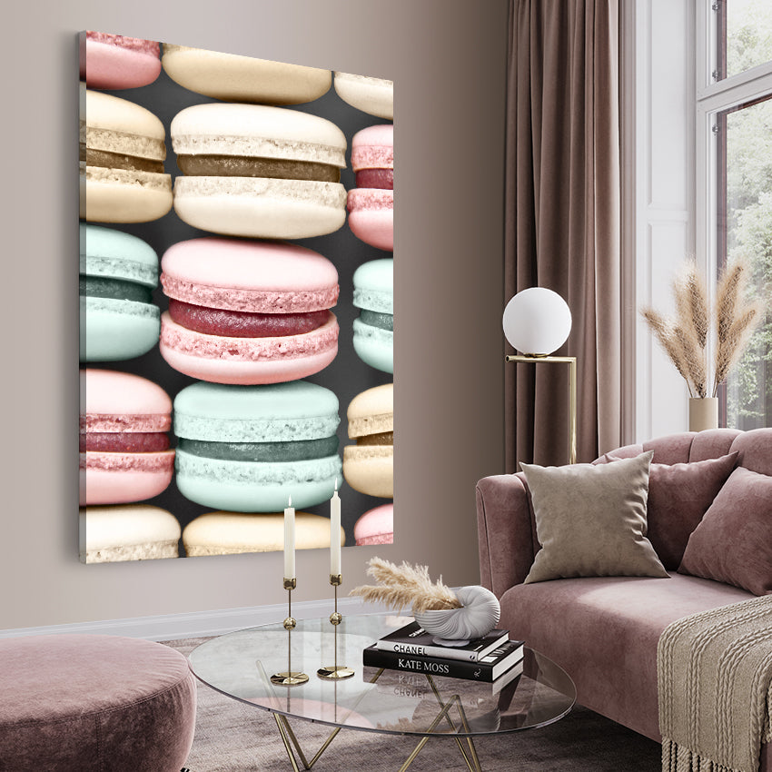 Ljuddämpande tavla - Macarons