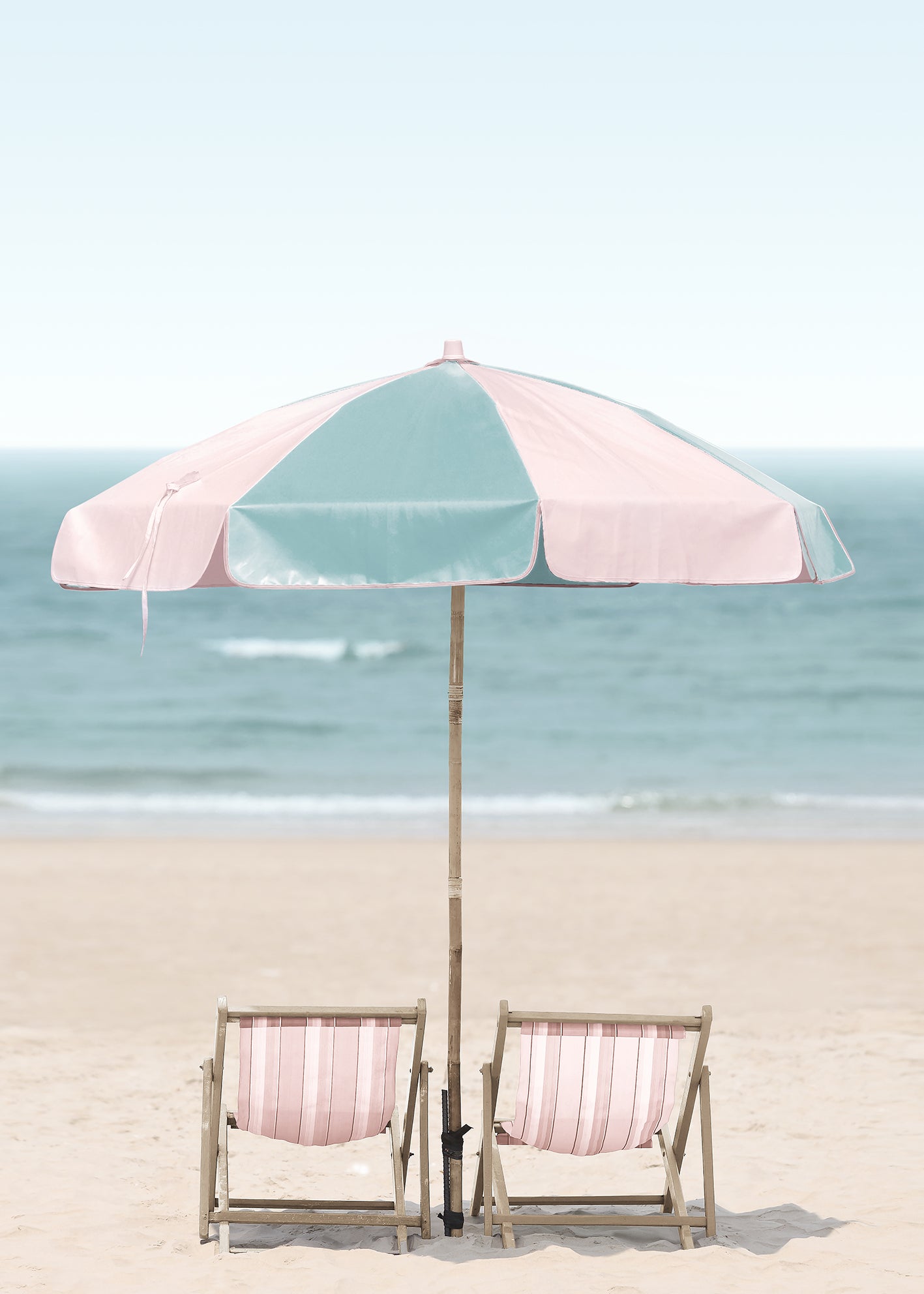 Ljuddämpande tavla - Beach and Umbrella