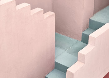 Ljuddämpande tavla - Pink and Turquoise