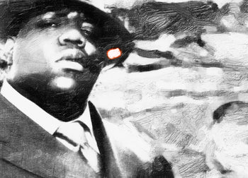 Ljuddämpande tavla - Biggie smalls Tavla