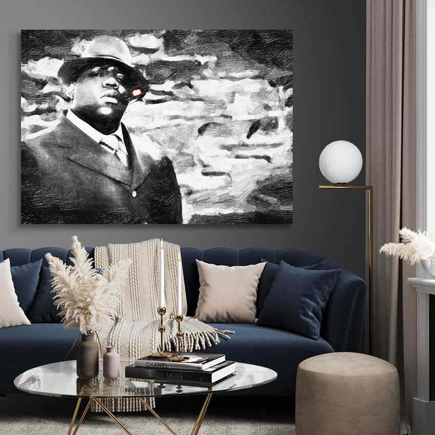 Ljuddämpande tavla - Biggie smalls Tavla