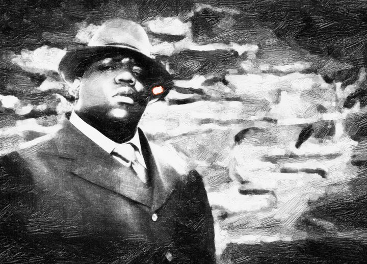Ljuddämpande tavla - Biggie smalls Tavla