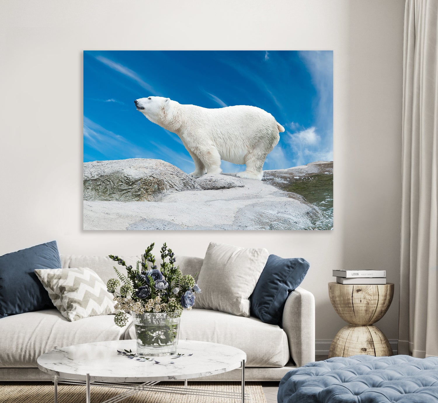 Ljuddämpande tavla - King of the Arctic - Isbjörn