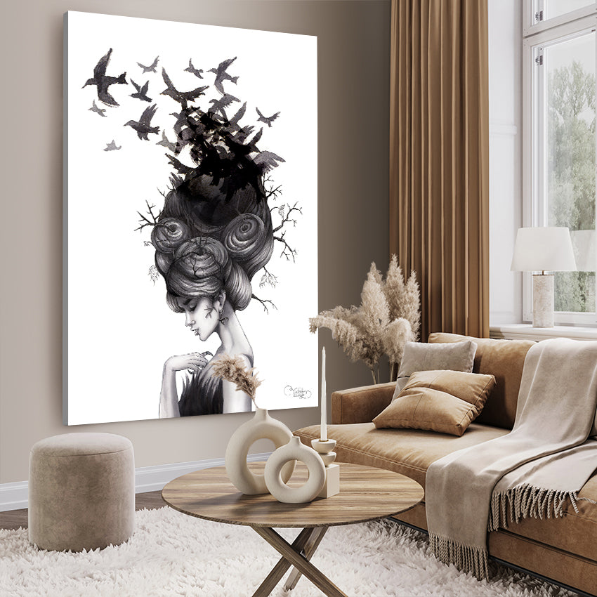 Ljuddämpande tavla - Katarina Vintrafors - Ravens Lady