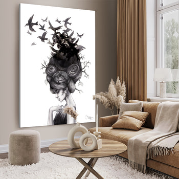 Ljuddämpande tavla - Katarina Vintrafors - Ravens Lady