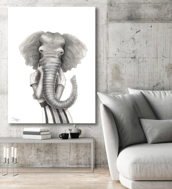 Ljuddämpande tavla - Katarina Vintrafors - Elephant woman