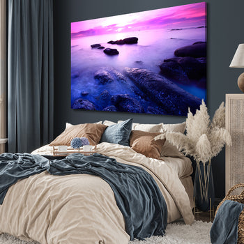 Canvastavla - Blue & Purple Sunset