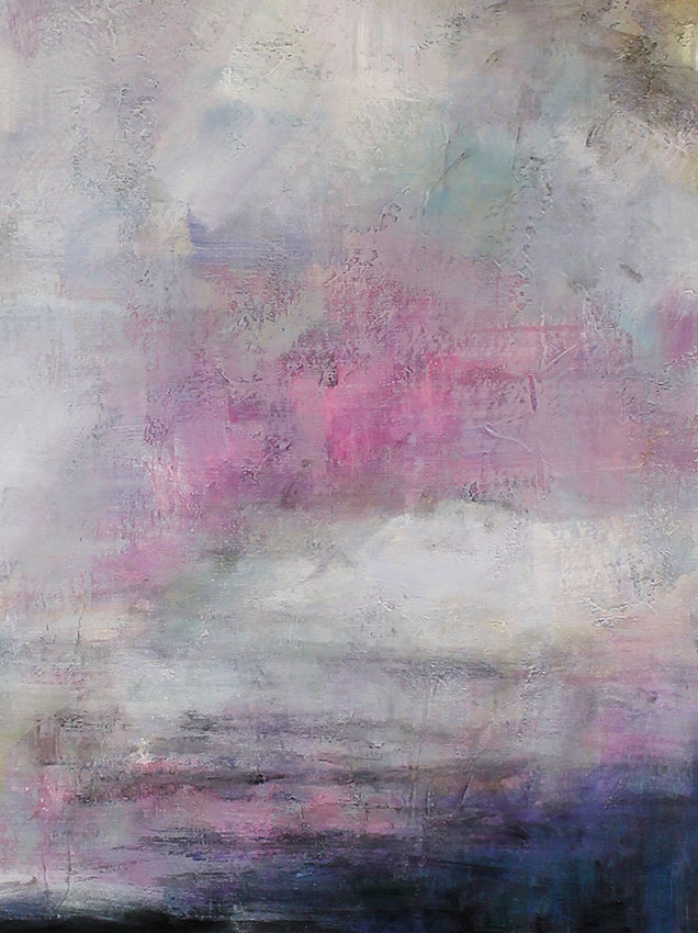 Abstrakt Oljemålning - Purple Pearl (50x70cm)