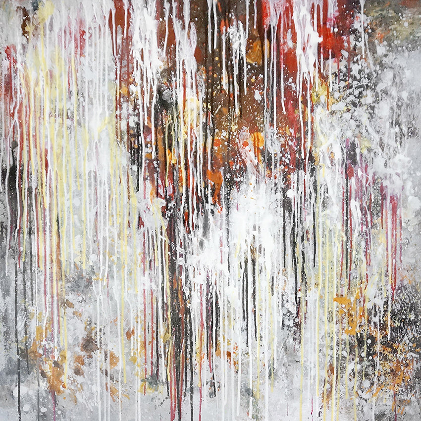Abstrakt Oljemålning - Sailor (120x120cm)